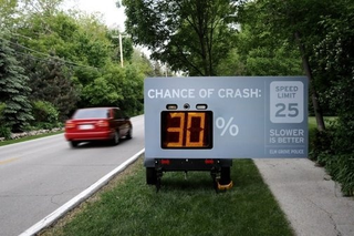 Illustration for article titled Mobile Speed Display Signs Used For Propaganda